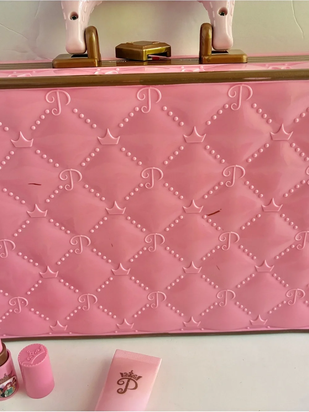 Disney Princess Pretend Makeup Playset Pink Case Read